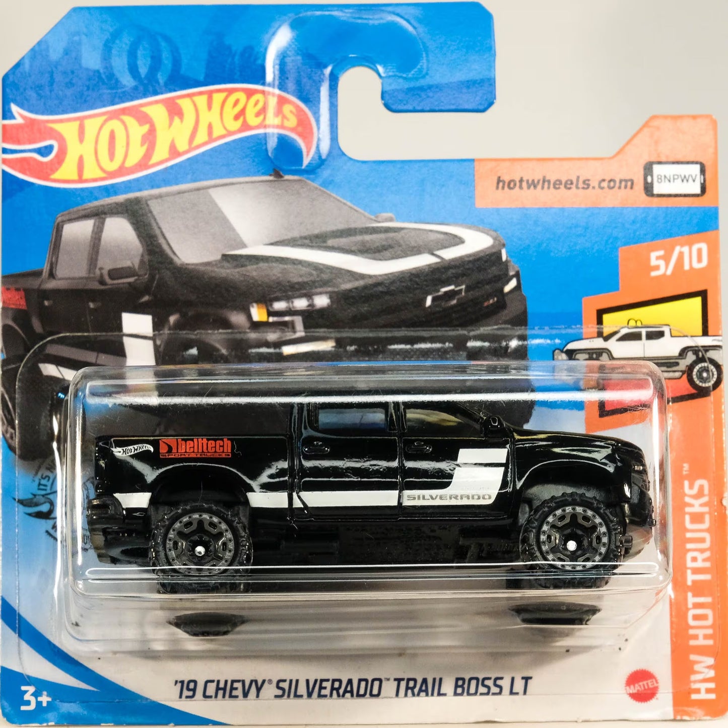 Hot Wheels - Hot Trucks - '19 Chevy Silverado Trail Boss LT 151/250 (3+) Preowned