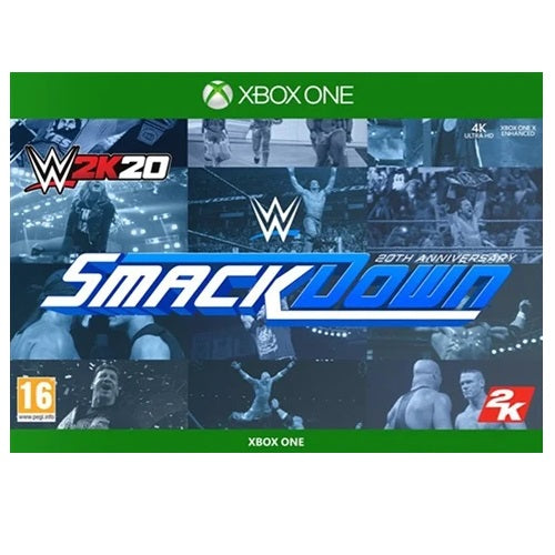 Xbox One - WWE 2K20: Smackdown! Ed. w/Ring Skirt Piece & Plaque (No DLC) (16) Preowned