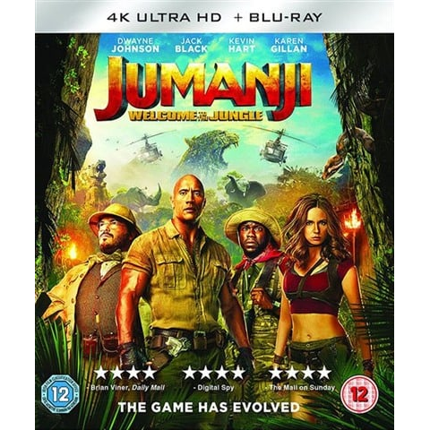 4K Blu-Ray - Jumanji: Welcome To The Jungle (12) Preowned