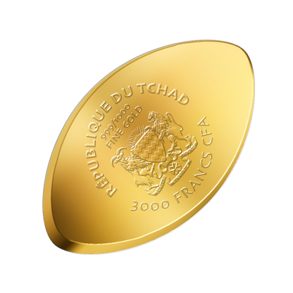 American Football 999/1000 1/1000oz - Gold Gift - In Gift Box