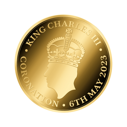 King Charles III Coronation Coin Card 999/1000 1/1000oz - Gold Gift