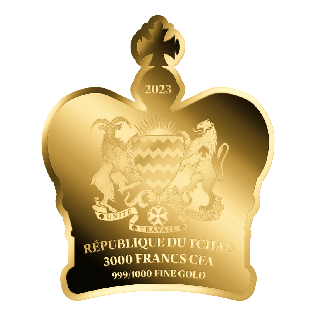 King Charles III Crown Coin Card 999/1000 1/1000oz - Gold Gift