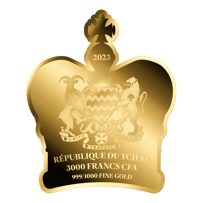 King Charles III Crown Coin Card 999/1000 1/1000oz - Gold Gift