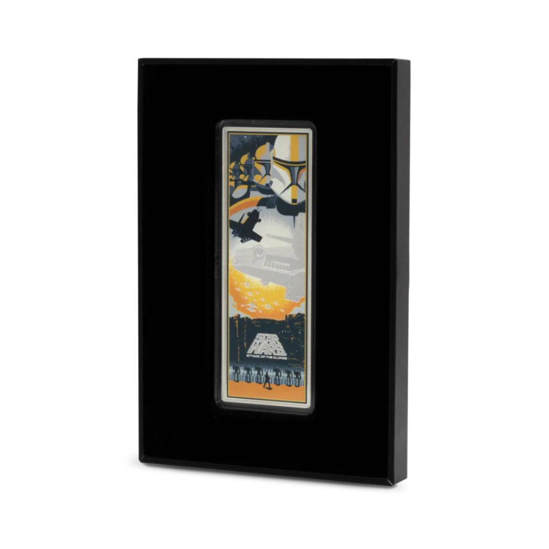 Star Wars 3oz Silver Poster Coin Attack of the Clones