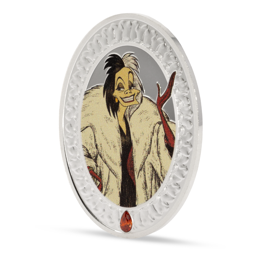 Disney - Villain's Series - Cruella De Vil: 4 - 1oz Silver Coin