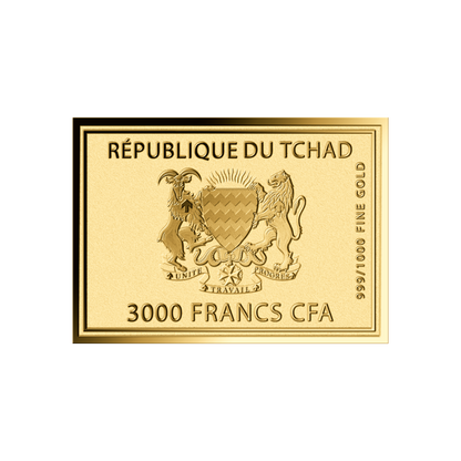 Happy New Year Coin Card - Gold Gift