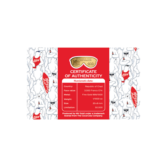 Coca Cola Sunglasses - Gold Gift