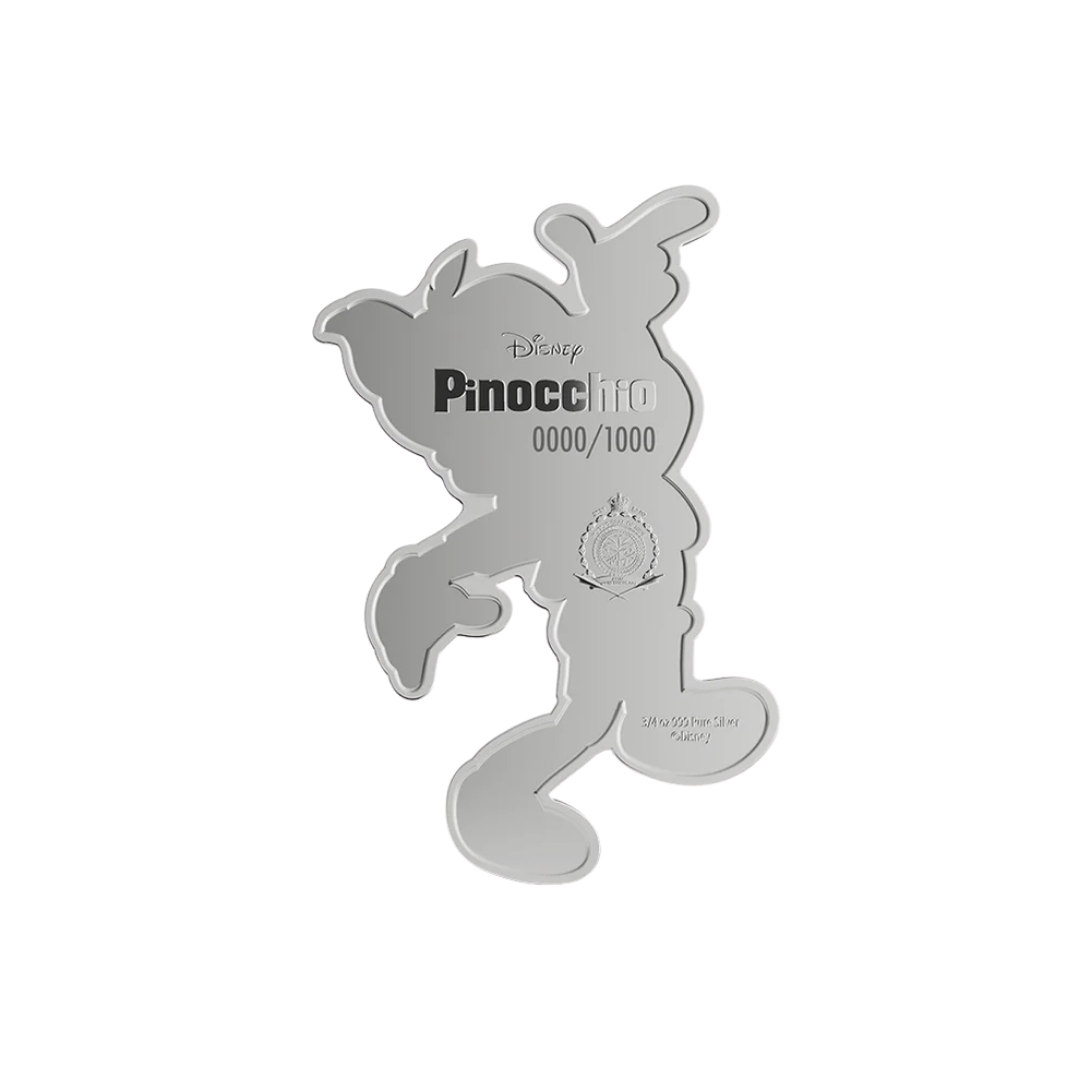 Disney Pinocchio - Collectible Set 3/4 oz Silver Coin + 5g Silver Foil Set