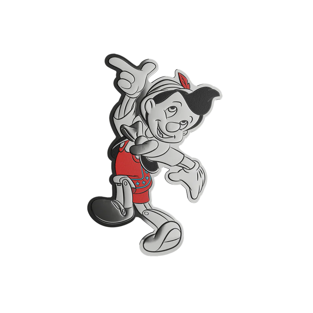 Disney Pinocchio - Collectible Set 3/4 oz Silver Coin + 5g Silver Foil Set
