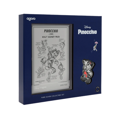 Disney Pinocchio - Collectible Set 3/4 oz Silver Coin + 5g Silver Foil Set
