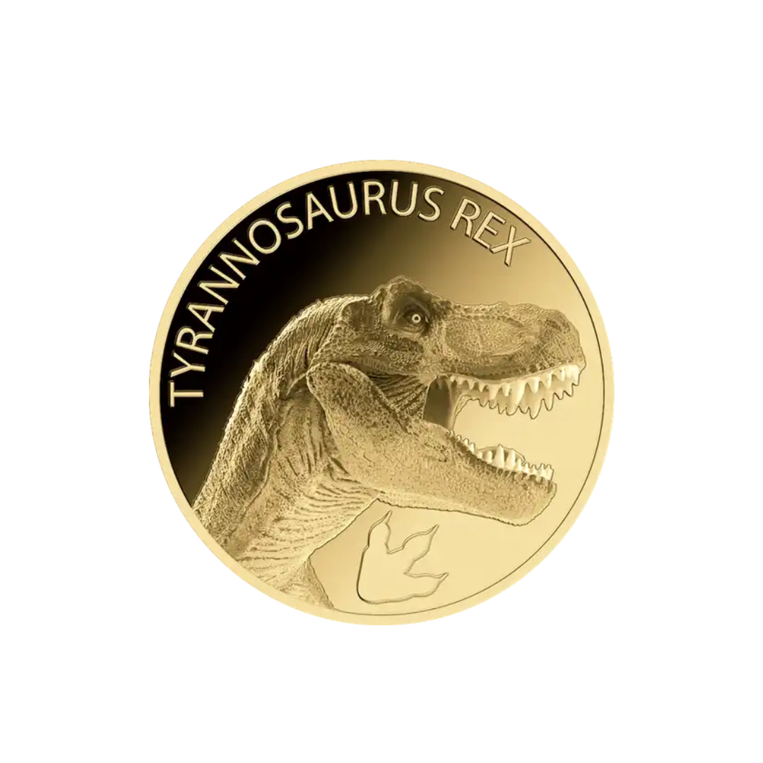 Dinosaur T-Rex Gold Card - Gold Gift