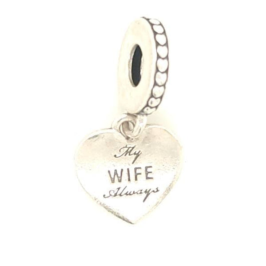 Pandora Wife Heart Charm 2.8g Preowned