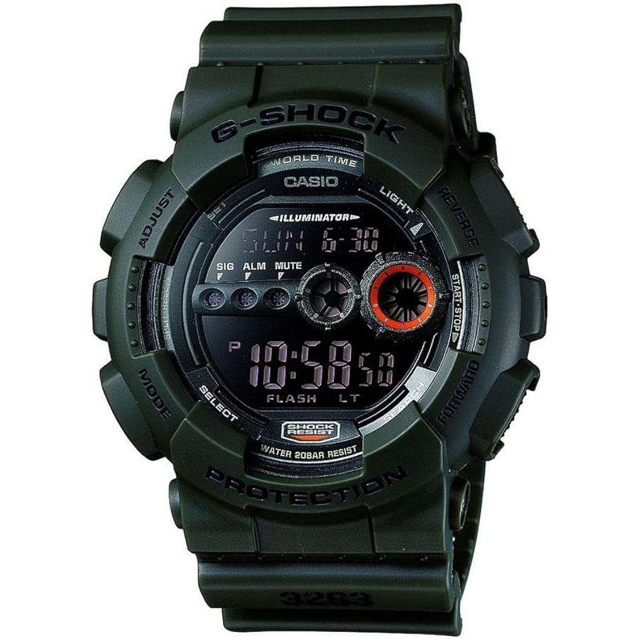 Casio G-Shock 3263 GD-100 MS Military Green Watch Grade C Preowned