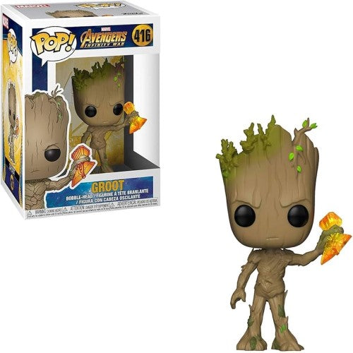Funko Pop! - Avengers Infinity War [416] Groot (3+) Preowned