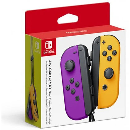 Nintendo Switch Joy-Con Controllers Neon Purple / Neon Orange Grade A Preowned