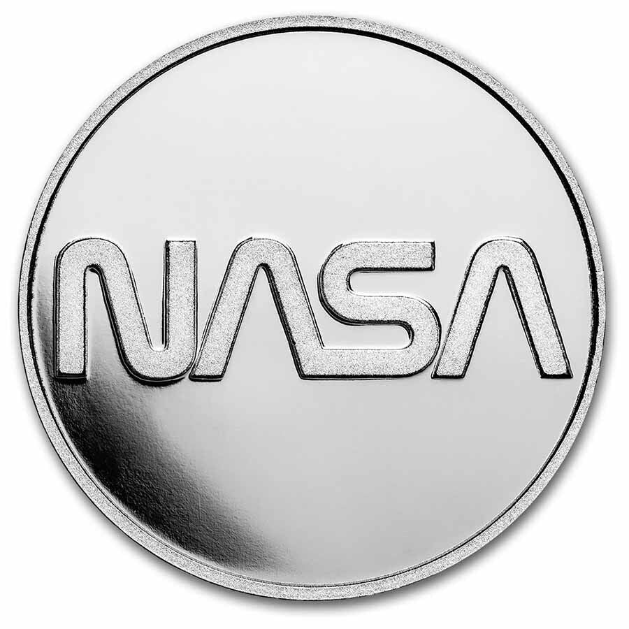 2022 Mesa Grande $10 NASA Retro Worm Logo 1oz Fine Silver