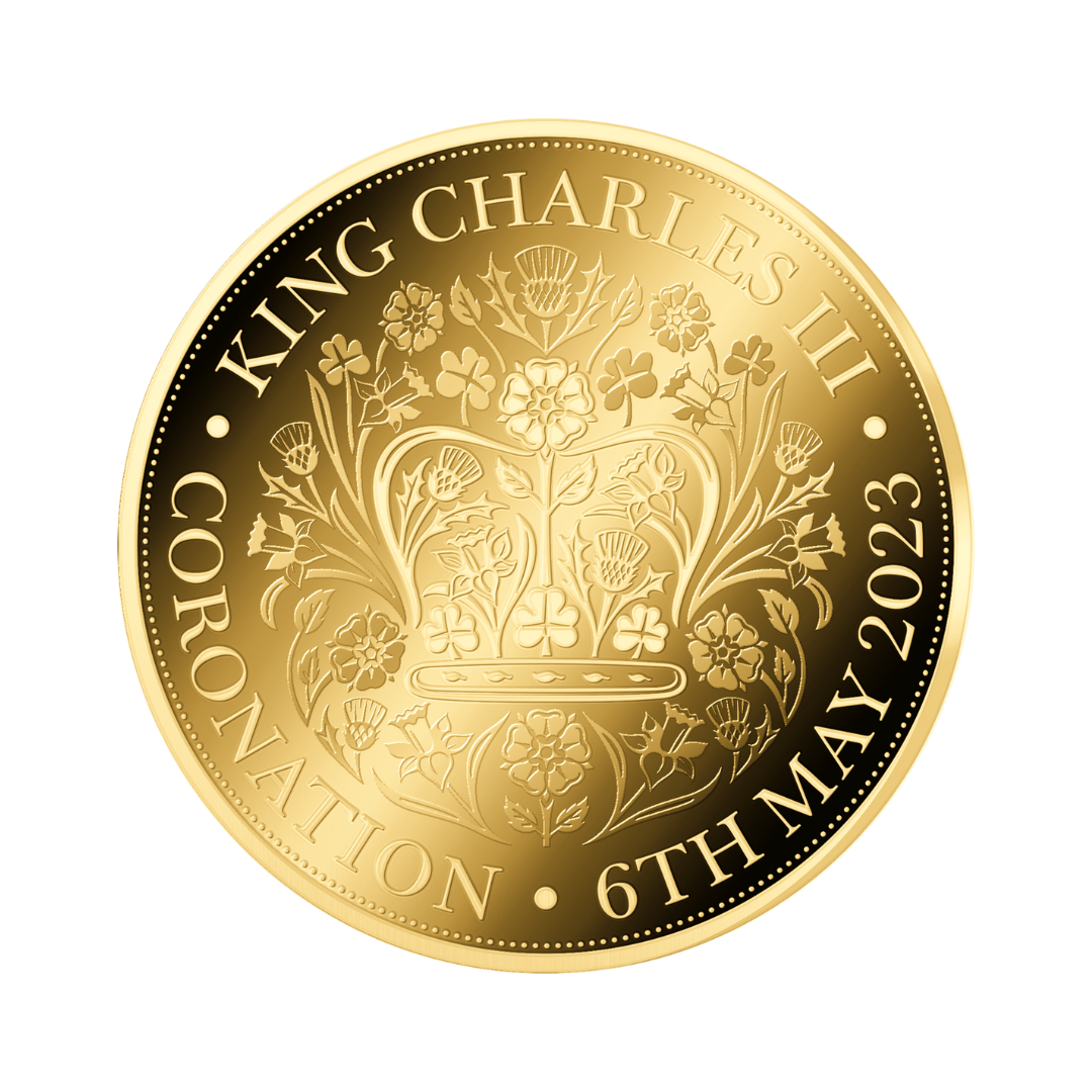 King Charles III Coronation Coin Card 999/1000 1/1000oz - Gold Gift