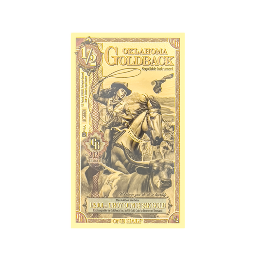 1/2 Goldback - Oklahoma