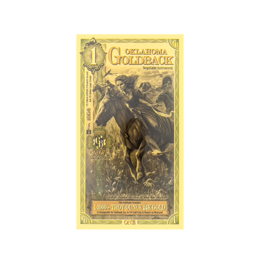 1 Goldback - Oklahoma