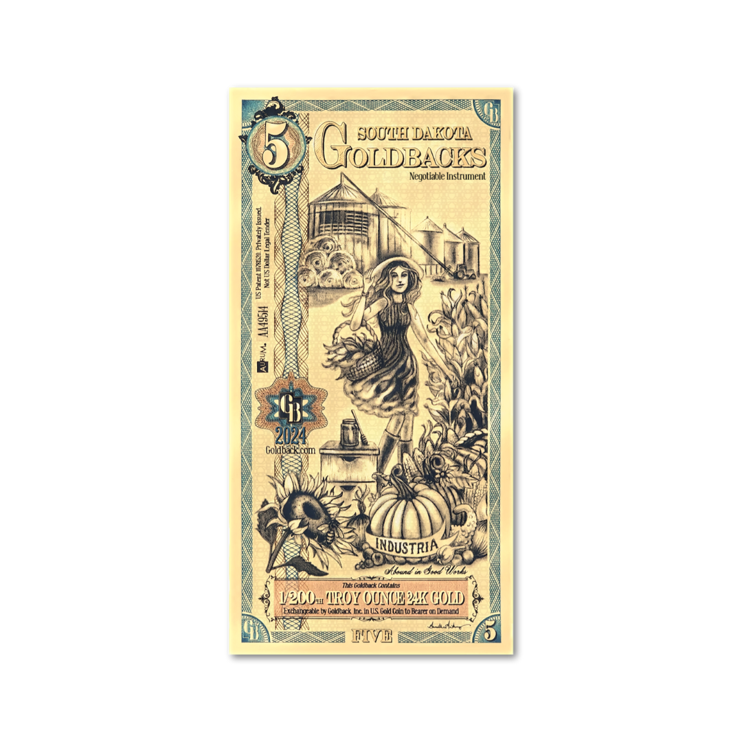 5 Goldback - South Dakota