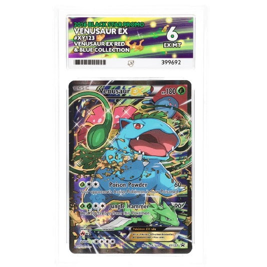 2016 Pokemon Black Star Promo Venusaur EX XY123 ACE Excellent - Mint 6 Preowned