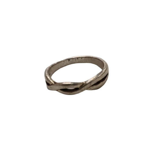 925 Silver Eternity Ring Size K Approx 2.1g Preowned