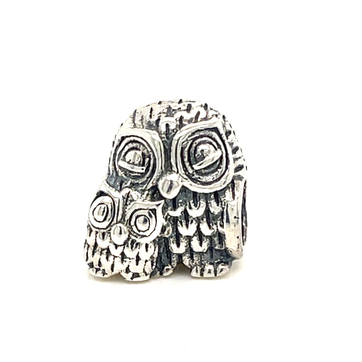 Silver Owl Family Love Charm Preowned