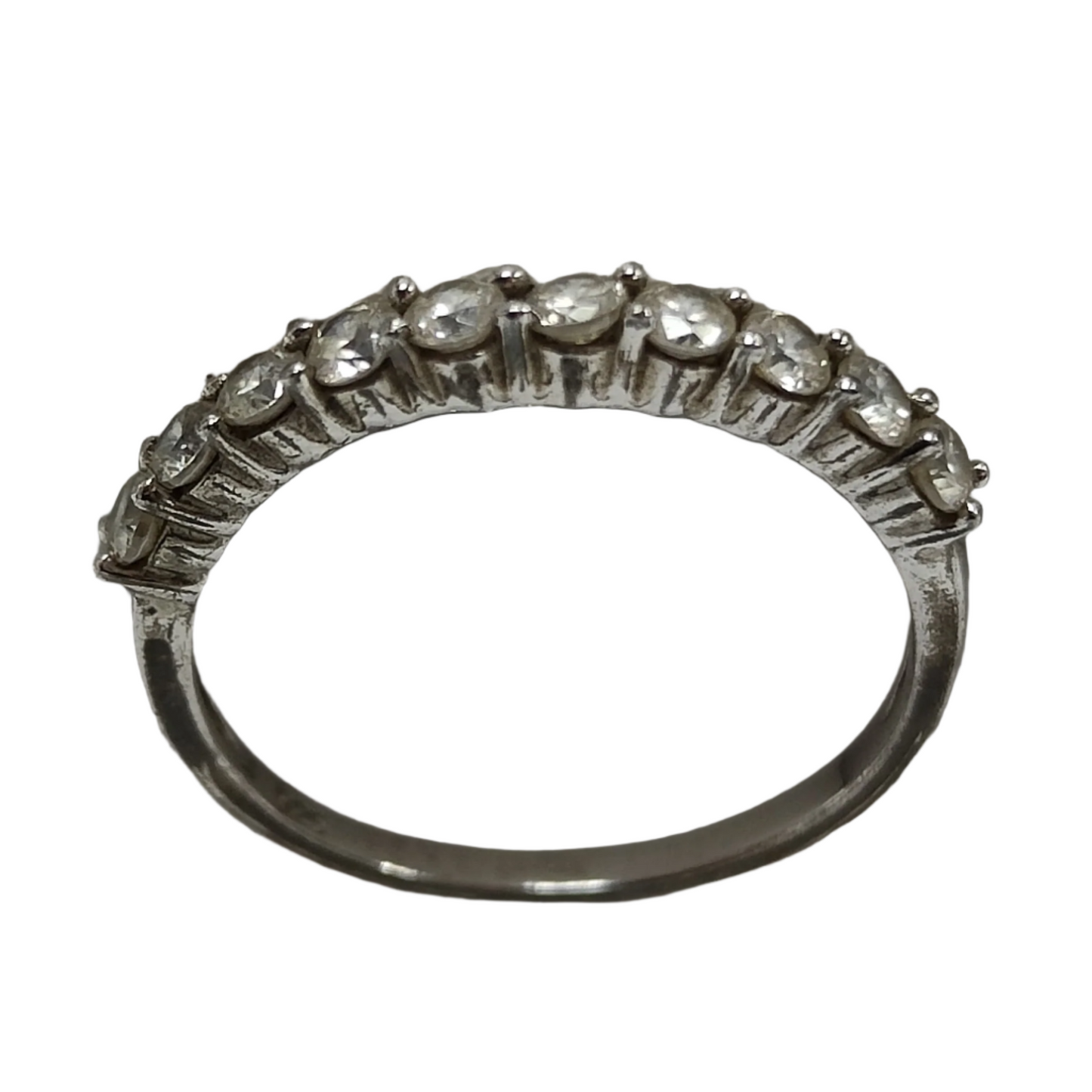 925 Eternity Silver Ring 1.7g Preowned