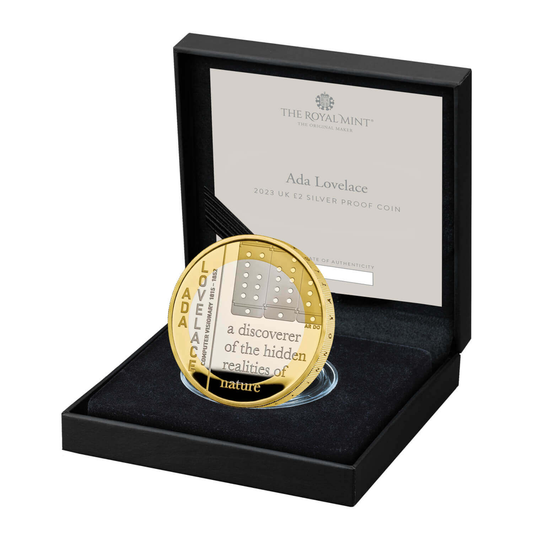 2023 Ada Lovelace UK £2 Silver Proof Coin Preowned