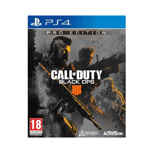 PS4 - Call of Duty: Black Ops 4 Pro Ed. With Art Cards, Patches & Pop Socket Phone Holder (18) Preowned