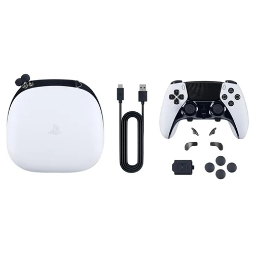 PS5 Official DualSense Edge Controller White With Case & All Parts Grade A Preowned