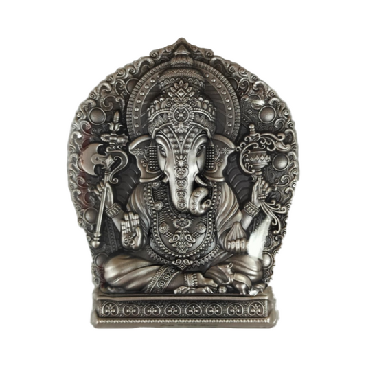 Lord Ganesh Icon: A Precious Silver Tribute to the Divine 2 oz