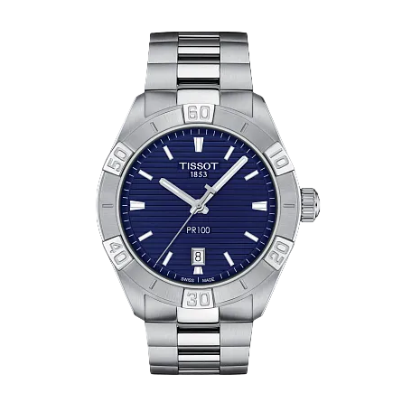 Tissot T10161011041 PR 100 Chronograph 42mm Blue Grade C Preowned