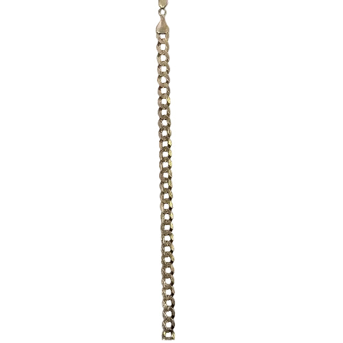 9ct Gold Curb Bracelet Approx 9.5g Preowned