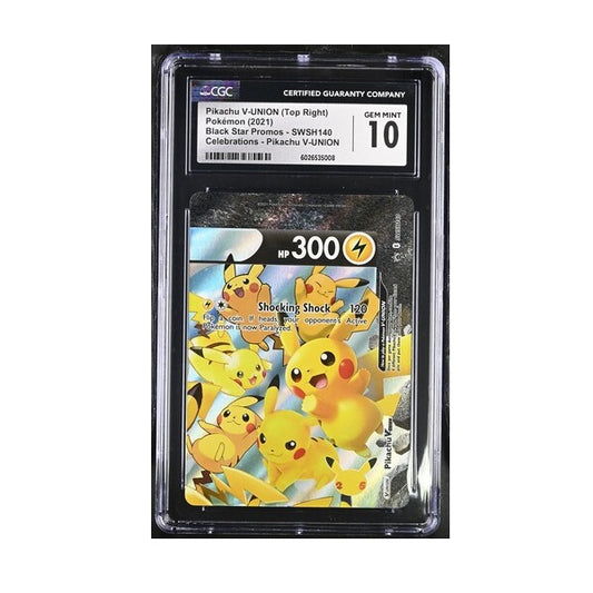 2021 Pokemon Celebrations Pikachu V Top Right SWSH140 CGC Gem Mint 10 Preowned