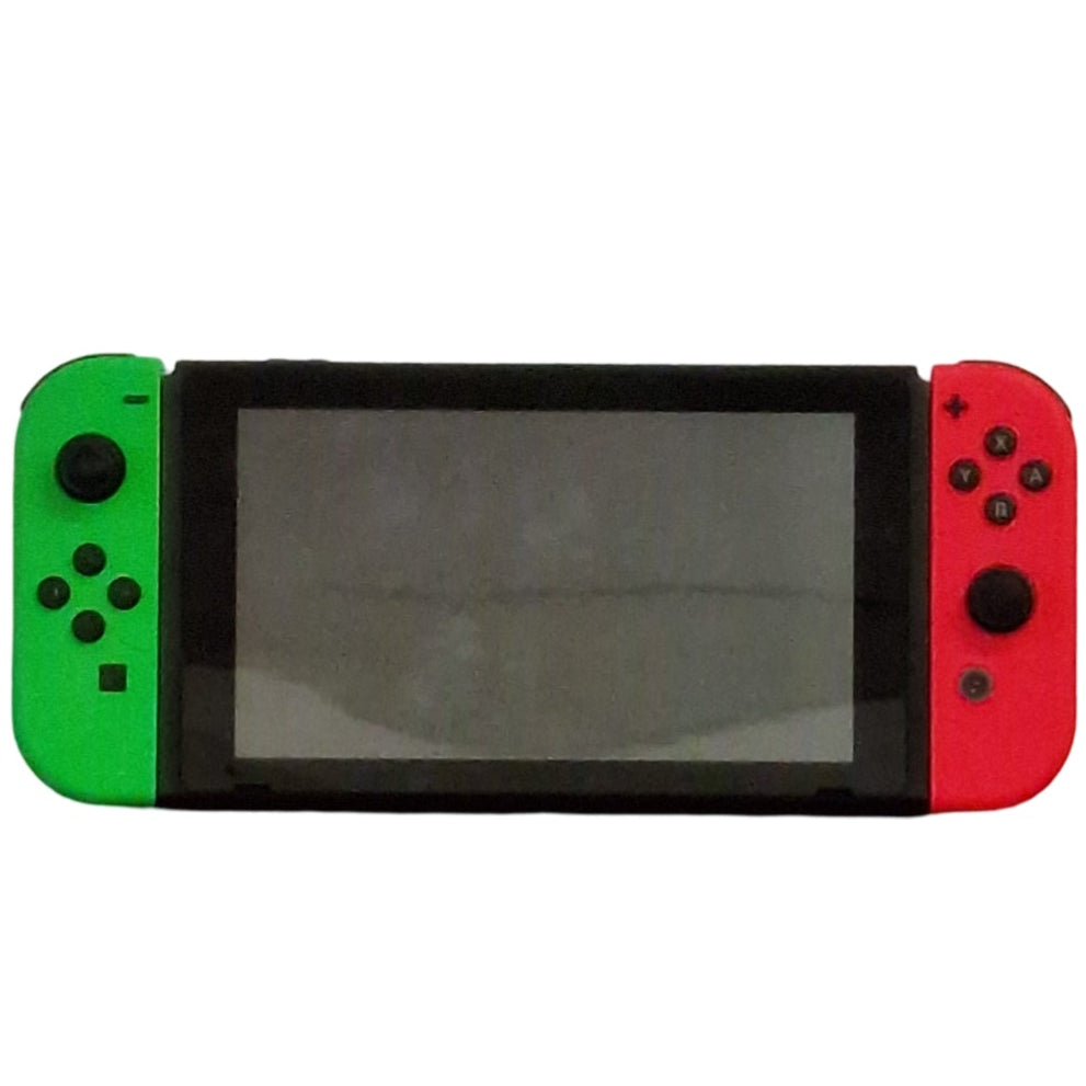 Nintendo Switch (Gen 1) 32GB Console Green/Pink Console Only Unboxed Preowned