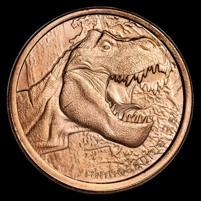 1 oz Copper Round Tyrannosaurus Rex