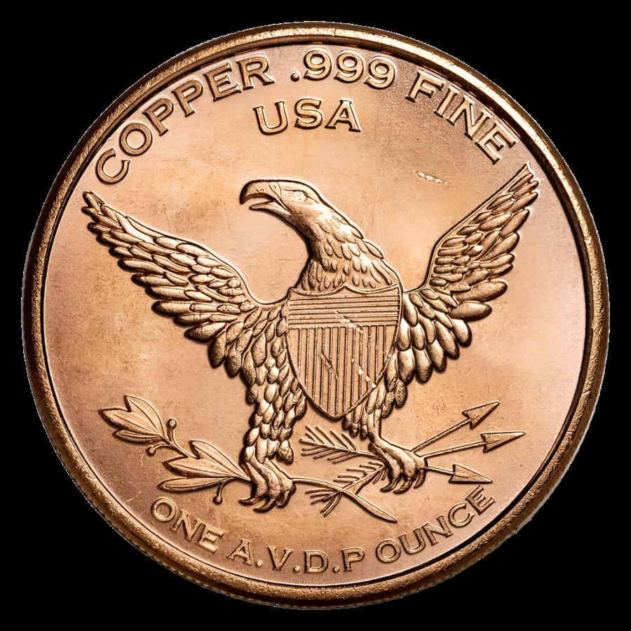 1 oz Copper Round Tyrannosaurus Rex