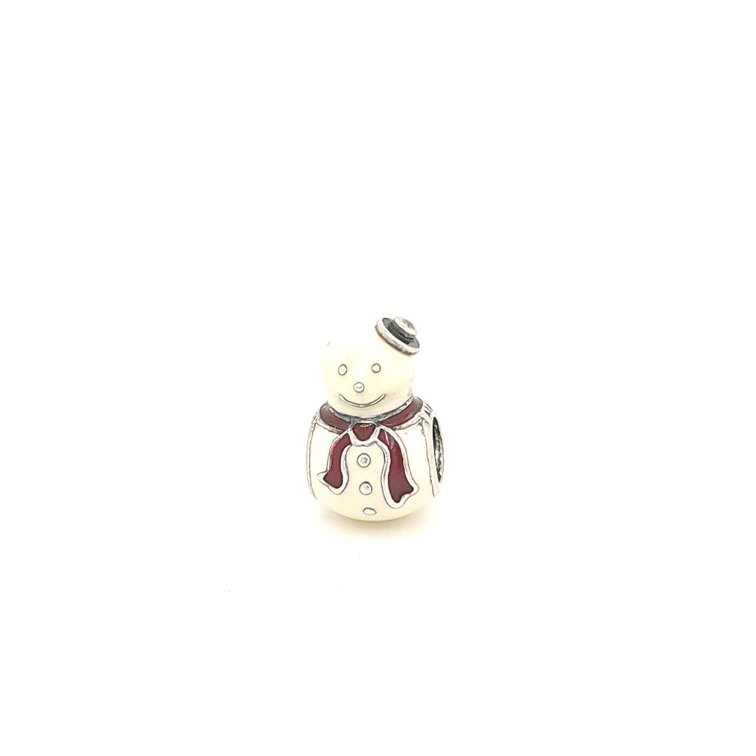 Pandora Snowman Charm 3.4g Preowned