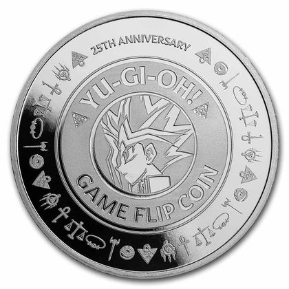 2022 Niue $2 Yu-Gi-Oh! Game Flip  25th Anniversary - 1oz Pure Silver Bullion Coin
