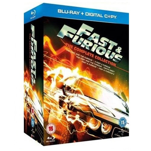 Blu-Ray Boxset - Fast & Furious 1 - 5 (15) Preowned
