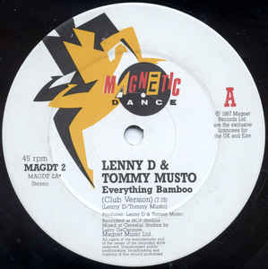 Lenny D & Tommy Musto - Everything Bamboo - Vinyl Collection Only Preowned