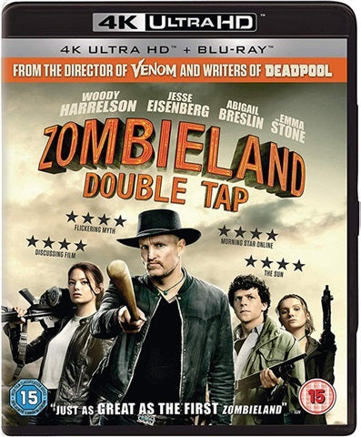 4K Blu-Ray - ZombieLand Double Tap (15) Preowned