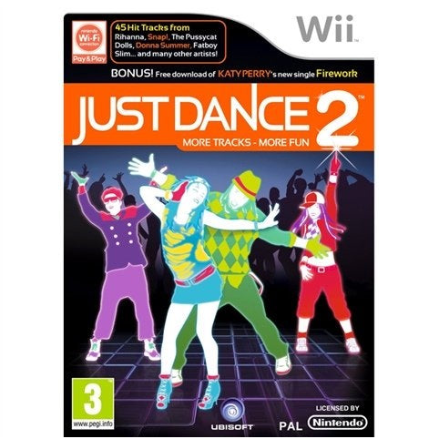 Wii - Just Dance 2 (3) Preowned