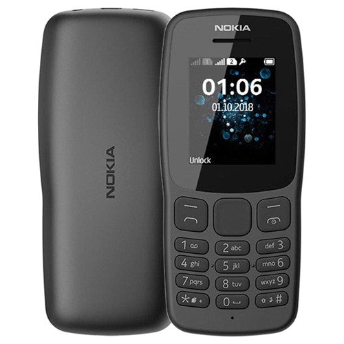 Nokia 106 (2018) Dual Sim Unlocked Black Grade B Preowned