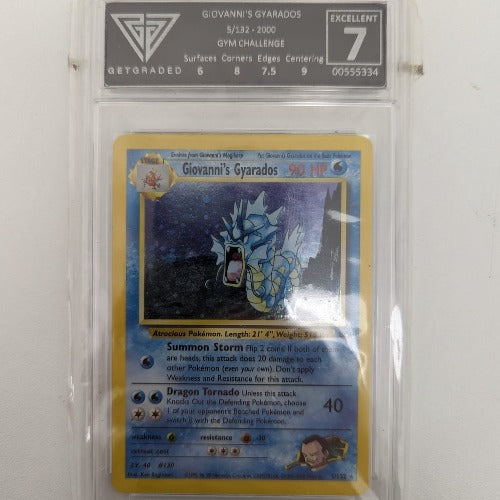 Giovanni's Gyarados 5/132 Holo Rare Holo - Unlimited Gym Challenge GG7 Preowned