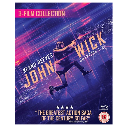 Blu-Ray - John Wick: Chapters 1-3 15+ Preowned